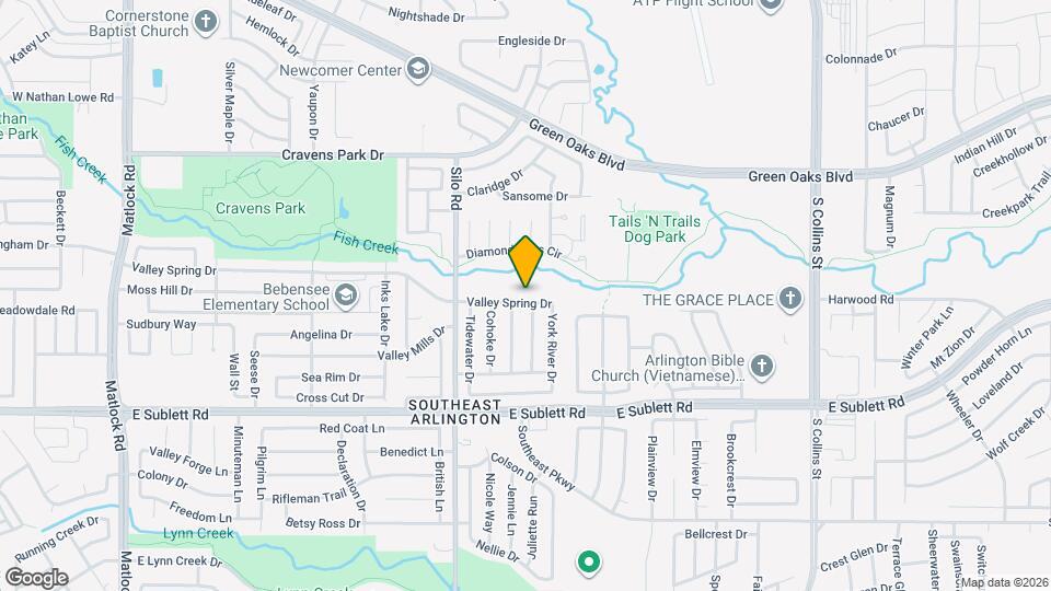 731 Valley Spring Dr Map and Location Details