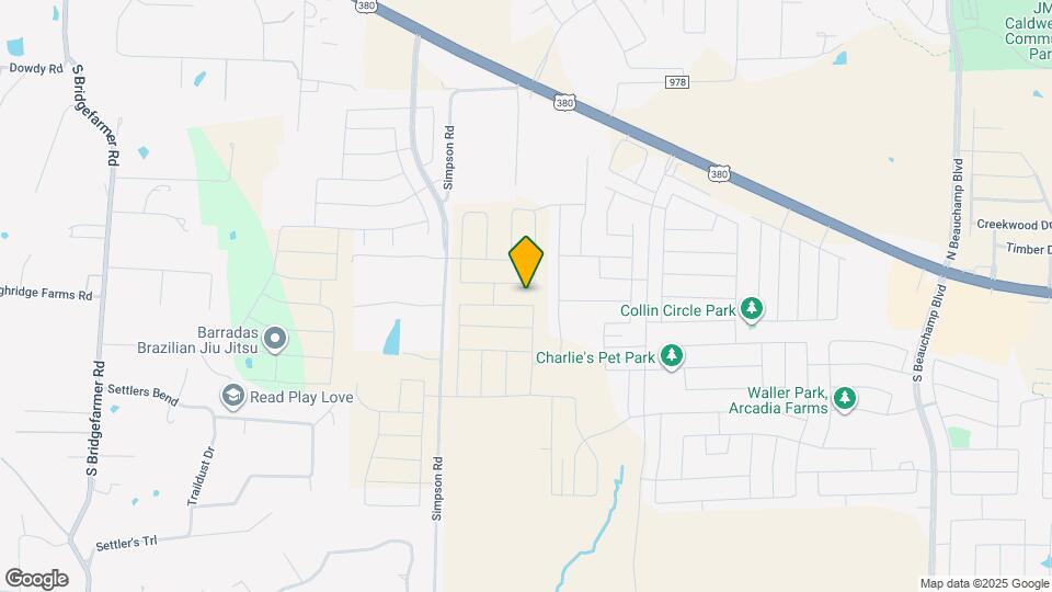 1037 Calley Pear Trl Mapa y Detalles de la Ubicación