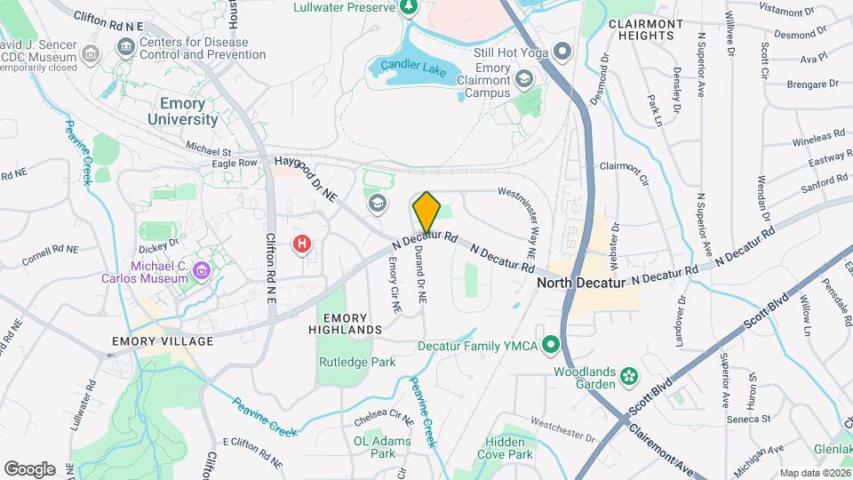 1911 N Decatur Rd Map and Location Details