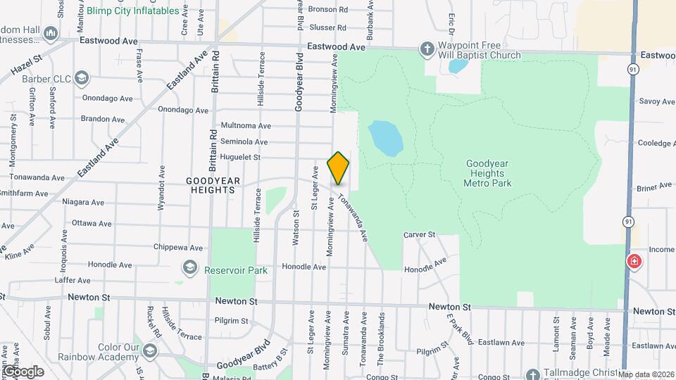 1665 Tonawanda Ave Mapa y Detalles de la Ubicación