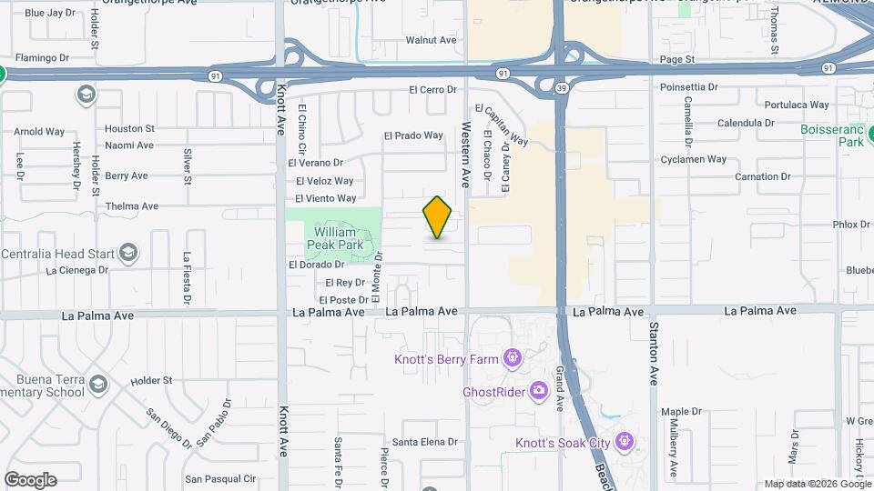 7430 El Rosal Cir Map and Location Details