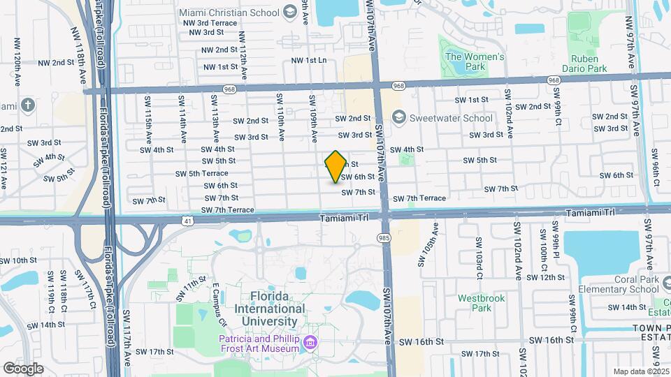 10851 SW 7th St Map and Location Details