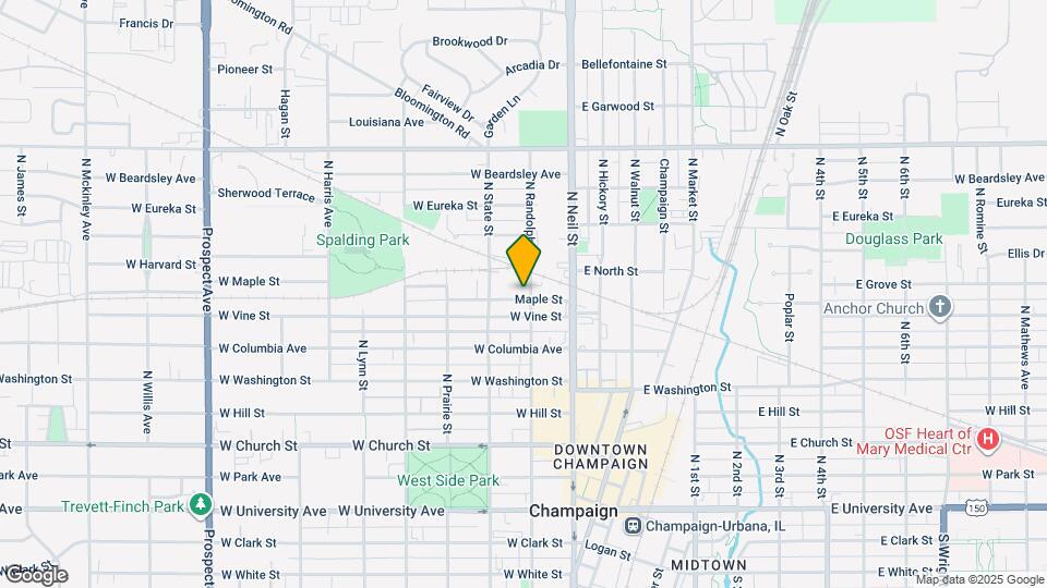 801 N Randolph St, Unit apartment B Map and Location Details