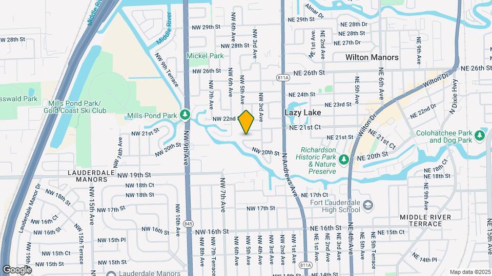 417 NW 21st St Map and Location Details