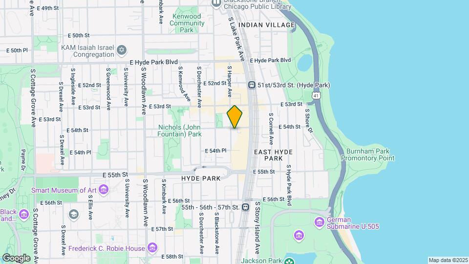 5407 S Harper Ave Map and Location Details