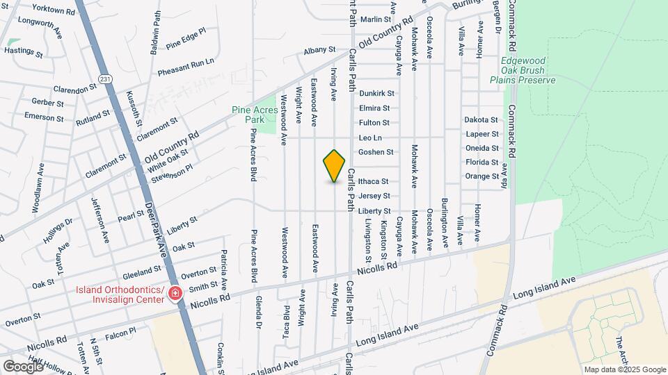 168 Irving Ave Map and Location Details