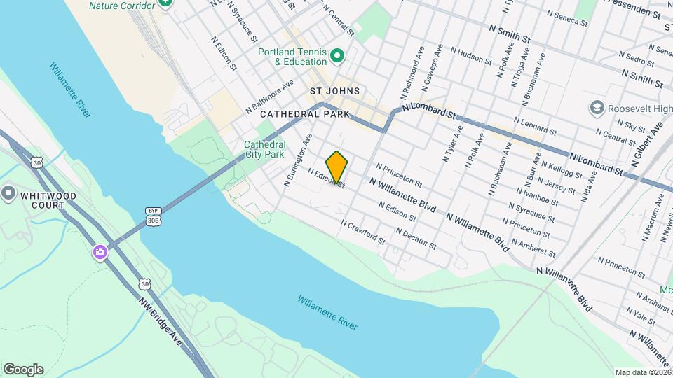 8310 N Edison St Map and Location Details