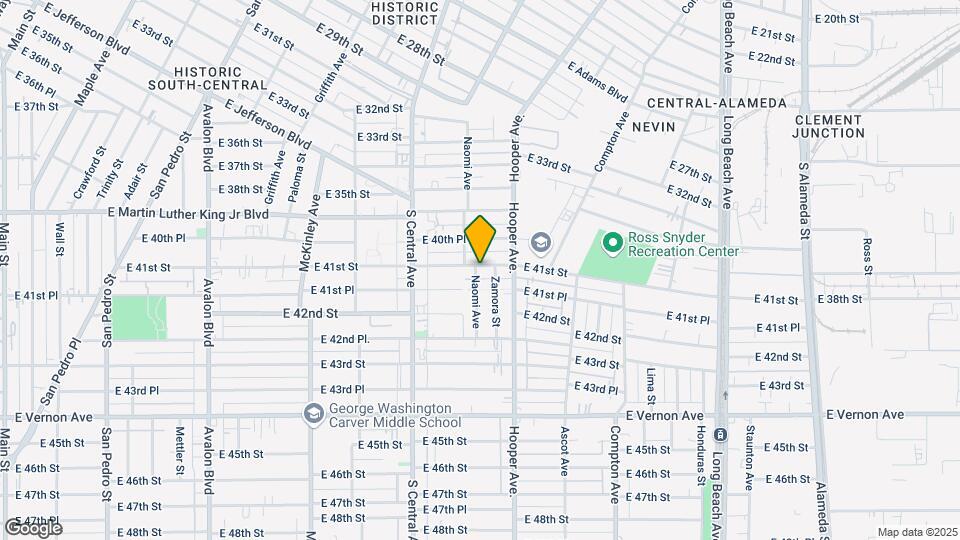 4106 Naomi Ave (1220 E 41st) Mapa y Detalles de la Ubicación