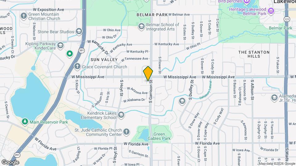 1111 S Garrison St Map and Location Details