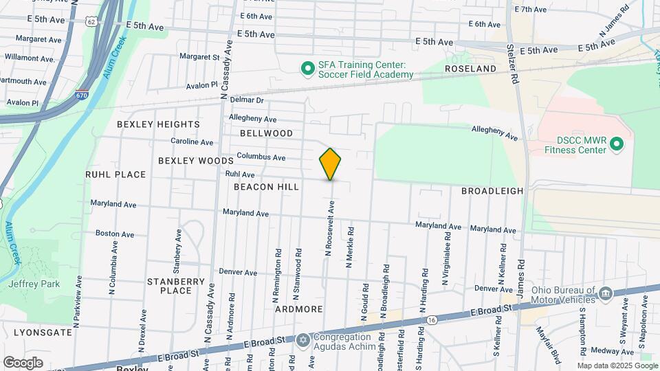 329 N Roosevelt Ave Map and Location Details