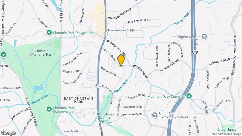 4522 Wieuca Rd NE Map and Location Details