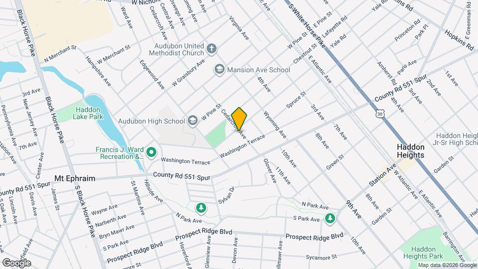 504 Cedarcroft Ave Map and Location Details