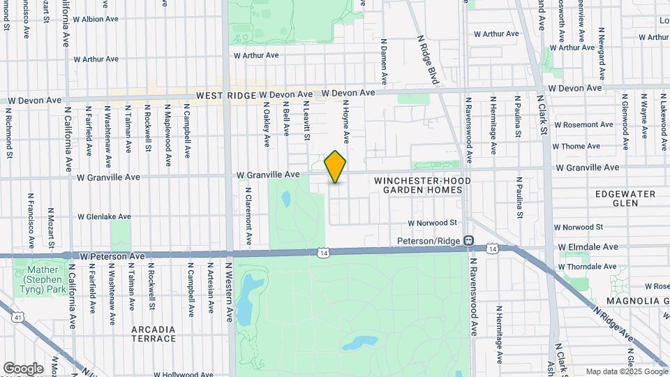 6157-6159 N Hamilton Ave Mapa y Detalles de la Ubicación