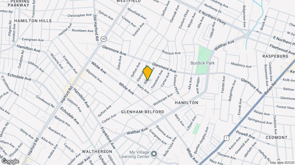 5913 Bertram Ave Map and Location Details