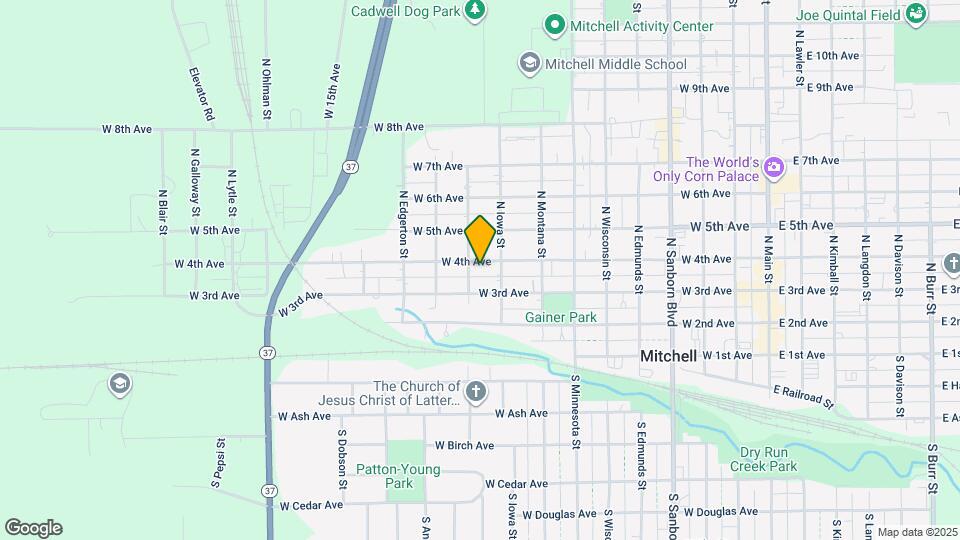 915 W 4th Ave Map and Location Details