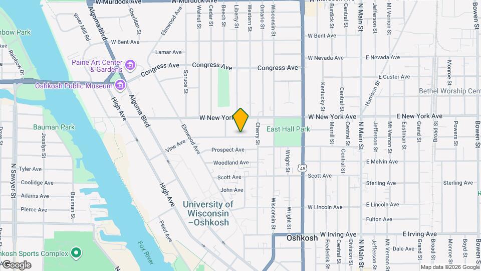 734 Vine Ave Map and Location Details