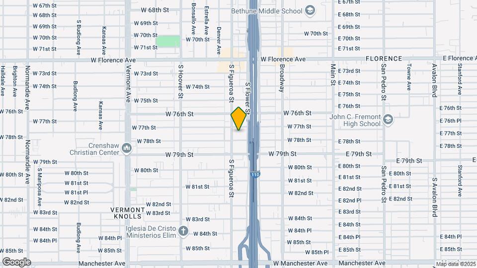 7716 S Figueroa St Map and Location Details