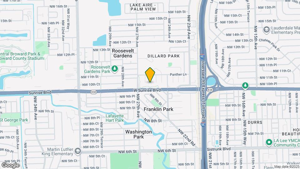 1021 NW 25th Way Map and Location Details