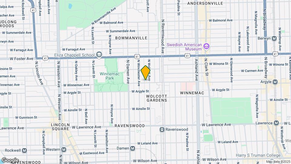 1910 W Winnemac Ave Map and Location Details