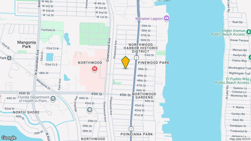 638 50th St Map and Location Details