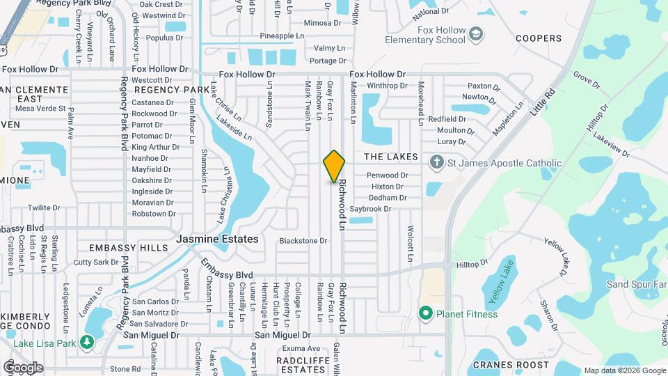9520 Gray Fox Ln Map and Location Details