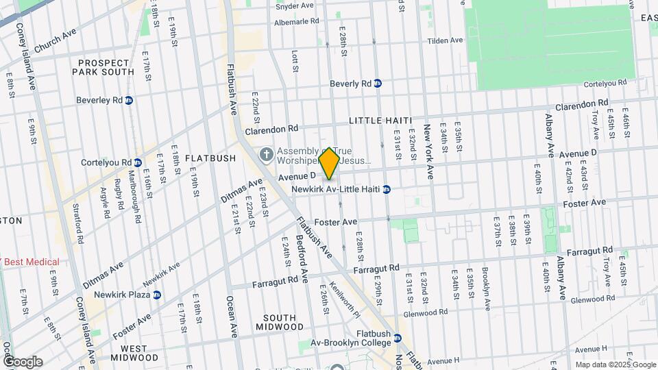 411 E 26th St Map and Location Details