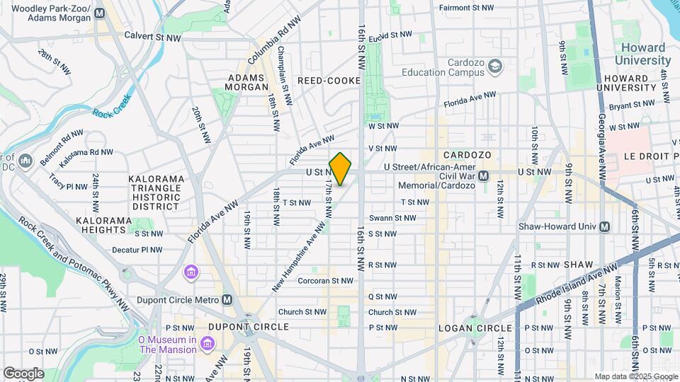 1916.5 New Hampshire Ave NW Map and Location Details