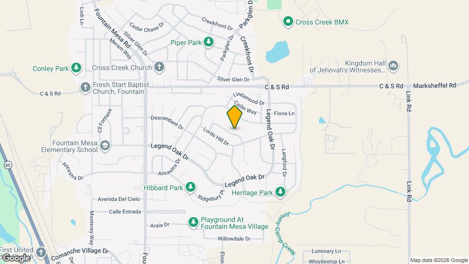 1020 White Stone Way Map and Location Details