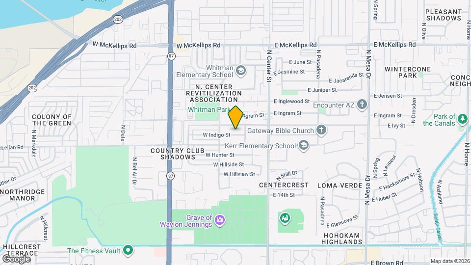 128 W Indigo St Mapa y Detalles de la Ubicación