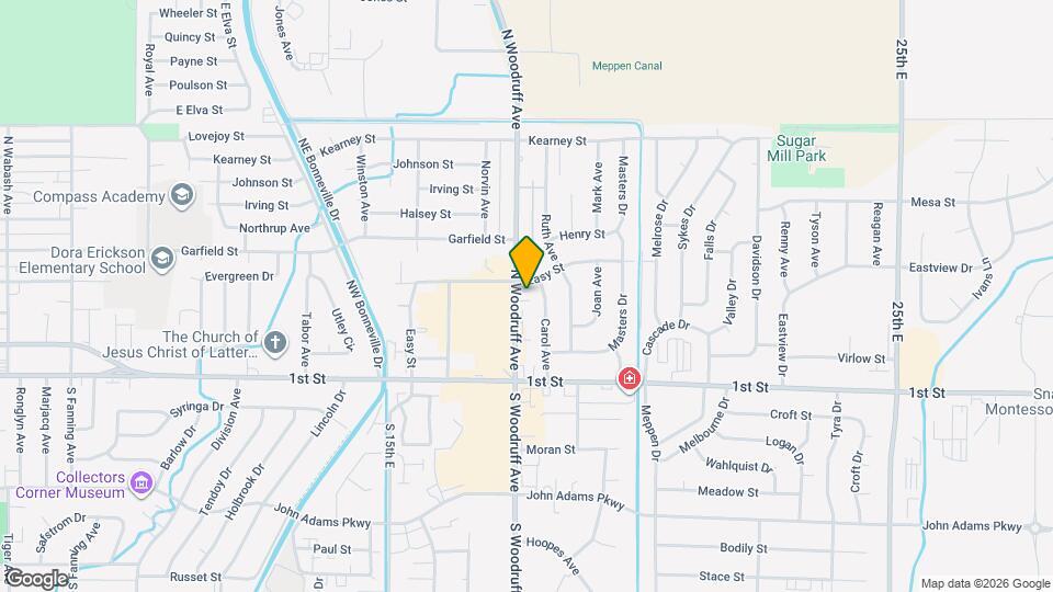 360 N Woodruff Ave Map and Location Details
