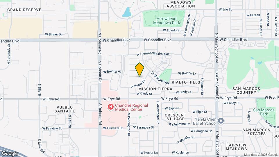 1661 W Jupiter Way Map and Location Details