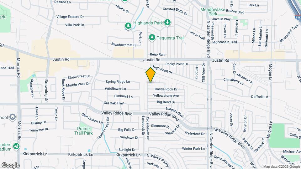 1696 Yosemite Dr Map and Location Details