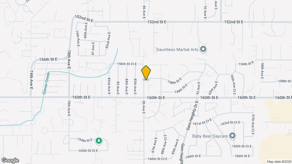 15804 86th Ave Ct E Map and Location Details