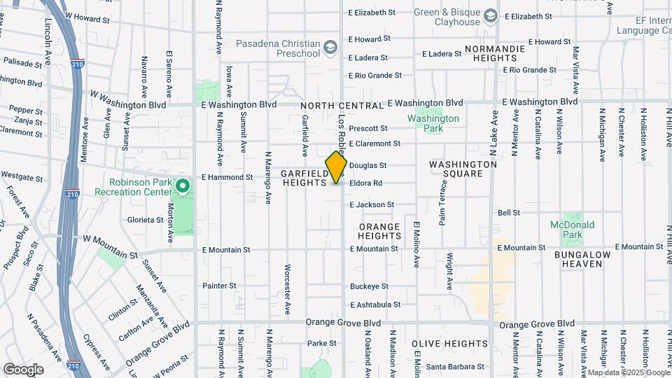 1091-1109 N Los Robles Ave Mapa y Detalles de la Ubicación