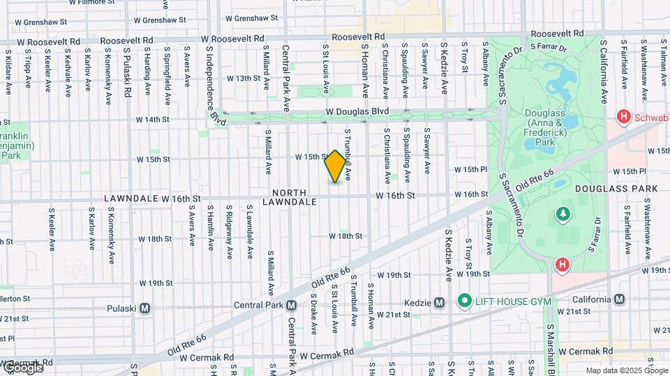 1549 S Saint Louis Ave, Unit 1 Map and Location Details