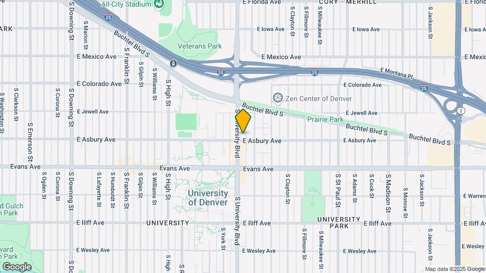 1986 S University Blvd Map and Location Details