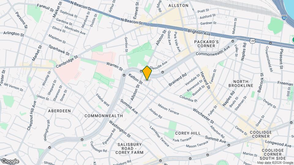 211 Kelton St Map and Location Details