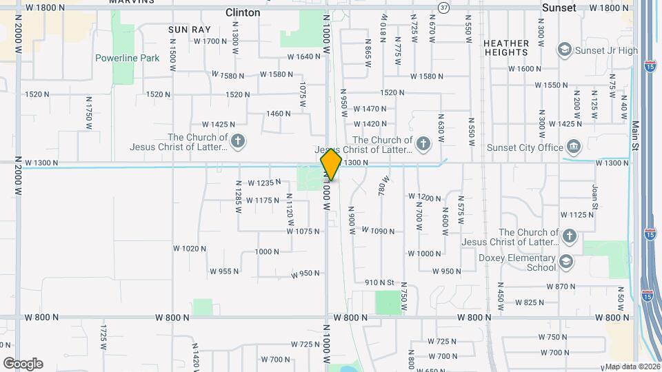 1224 N 1000 W Mapa y Detalles de la Ubicación