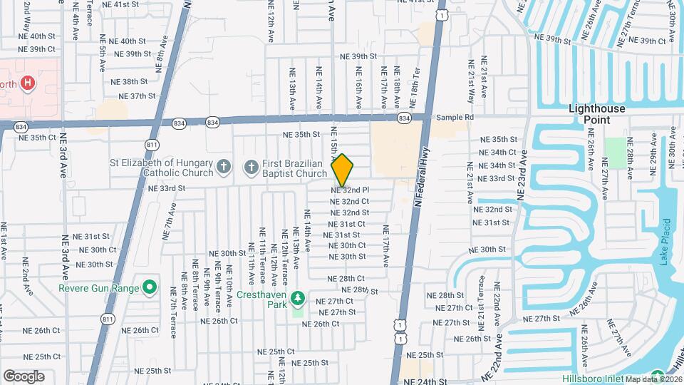 1510 NE 32nd Pl Map and Location Details