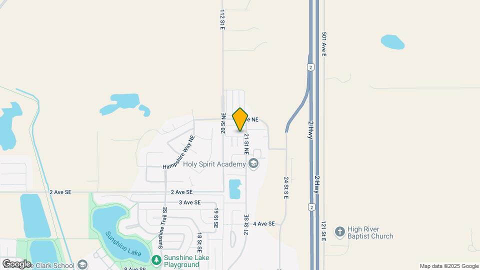 202 Sunvale Cres NE Map and Location Details