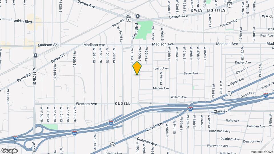 2132 W 100th St Map and Location Details