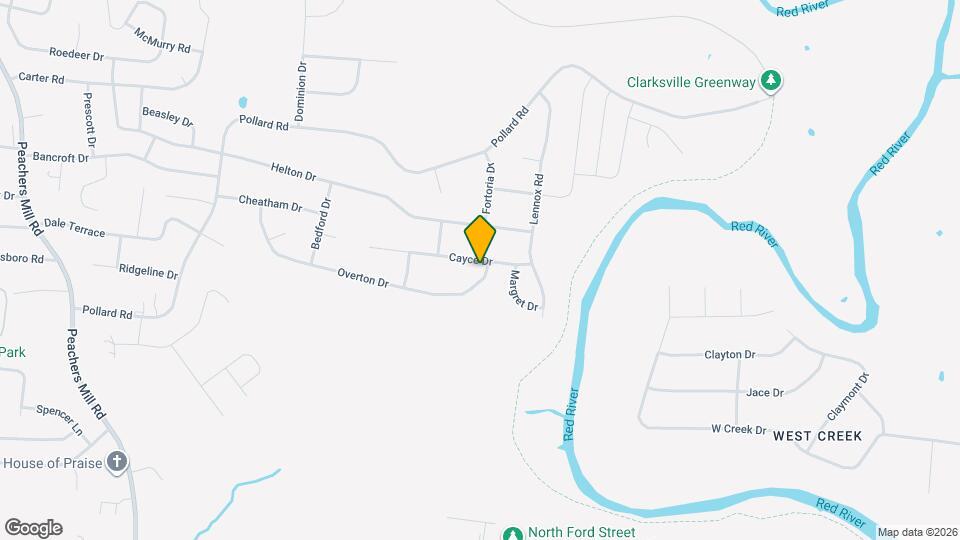 725 Overton Dr Mapa y Detalles de la Ubicación