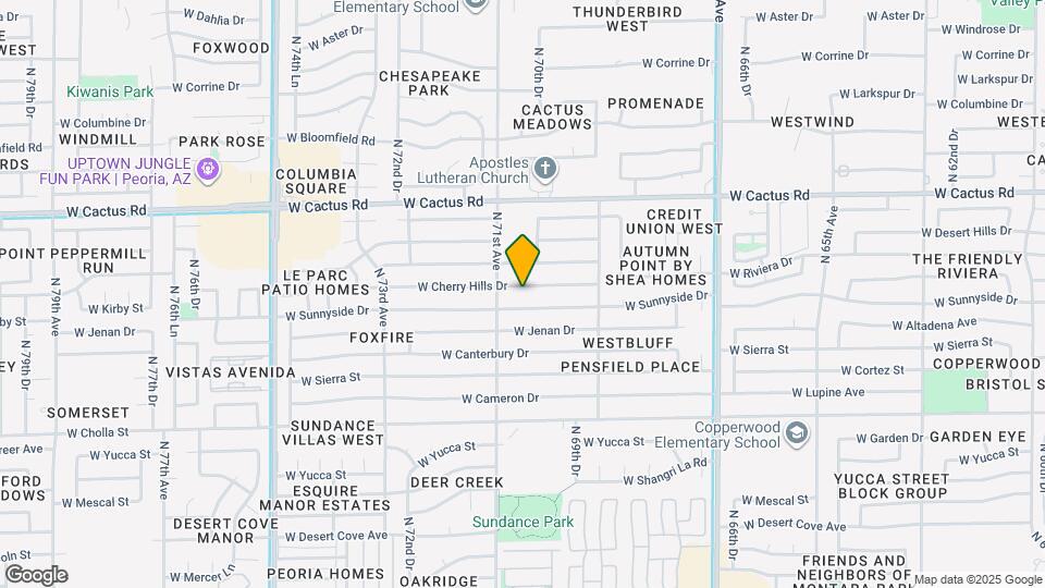 7027 W Cherry Hills Dr Map and Location Details