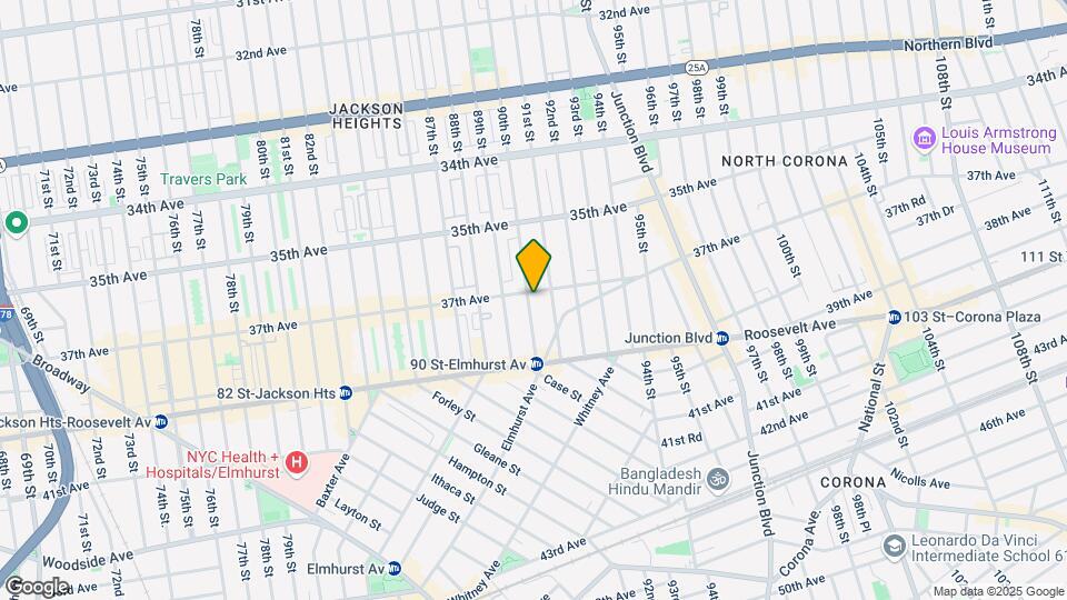 37-05 90th St Map and Location Details