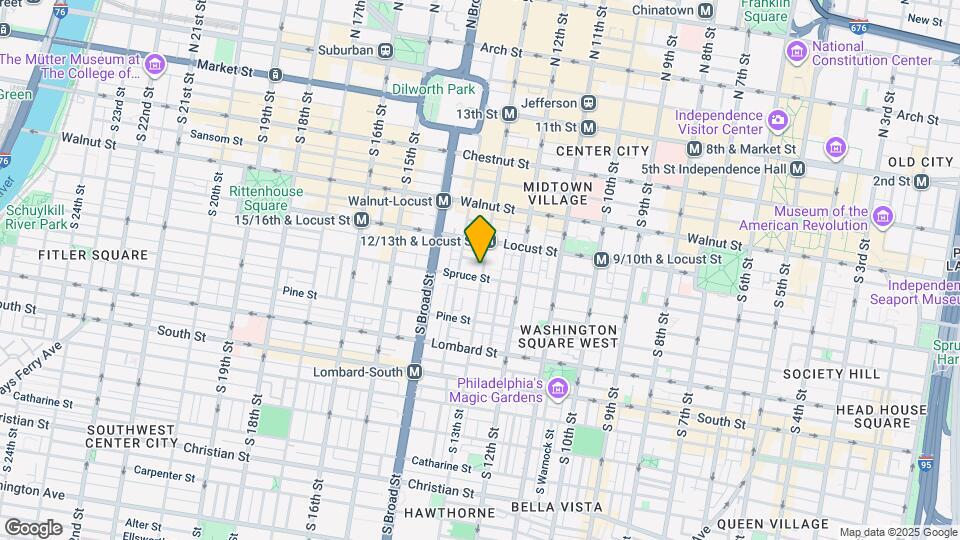 250 S 13th Street, Unit 2F, Unit 11F Mapa y Detalles de la Ubicación