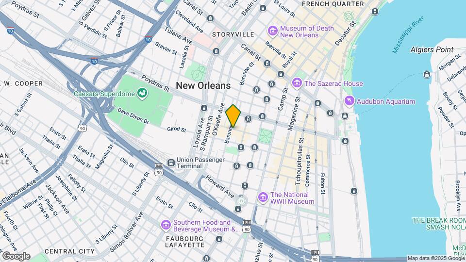 604 Baronne St Map and Location Details