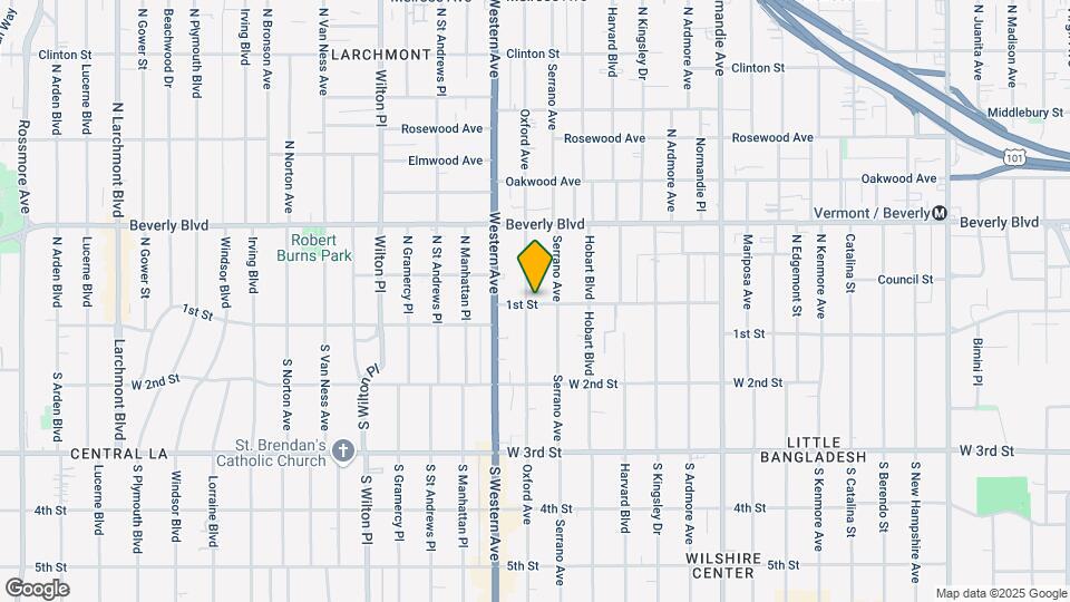 102 N Oxford Ave Mapa y Detalles de la Ubicación