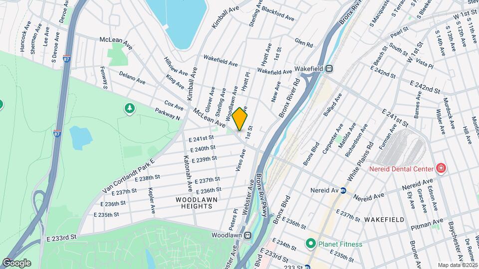 1032 McLean Ave Map and Location Details