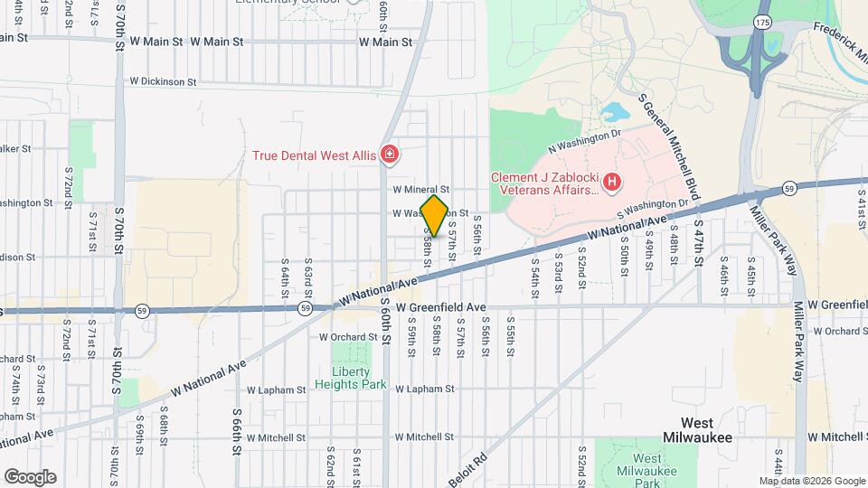 1204 S 58th St Map and Location Details