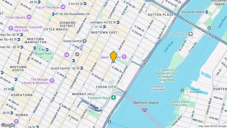 300 E 46th St, Unit FL9-ID1778 Map and Location Details